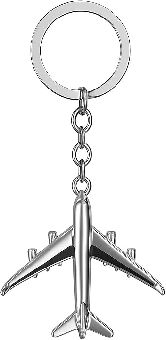 Airplane Keychain,Cool Keychains Bag Charms for Womens, Cute Key Chains Gifts for Aviation Lovers, Pilots, Travelers, and Unique Personal Gifts