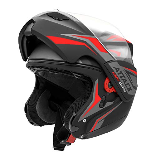 Pro Tork Capacete Attack Hsa 60 Preto/Vermelho