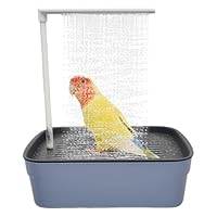KUWUNG Wellensittich Dusche, Vogeldusche Wellensittich Automatische, Elektrische Wellensittich Badewanne, Vogel Dusche, Haustierbad mit Zirkulierender Wasserdusche, Multifunktionaler Vogeldusche