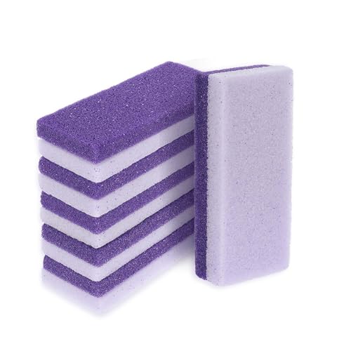Ptwola 6 piezas de piedra pómez para pies, pedicura profesional, exfoliante, piedra pómez para pies y talones, eliminación de callos y pieles muertas