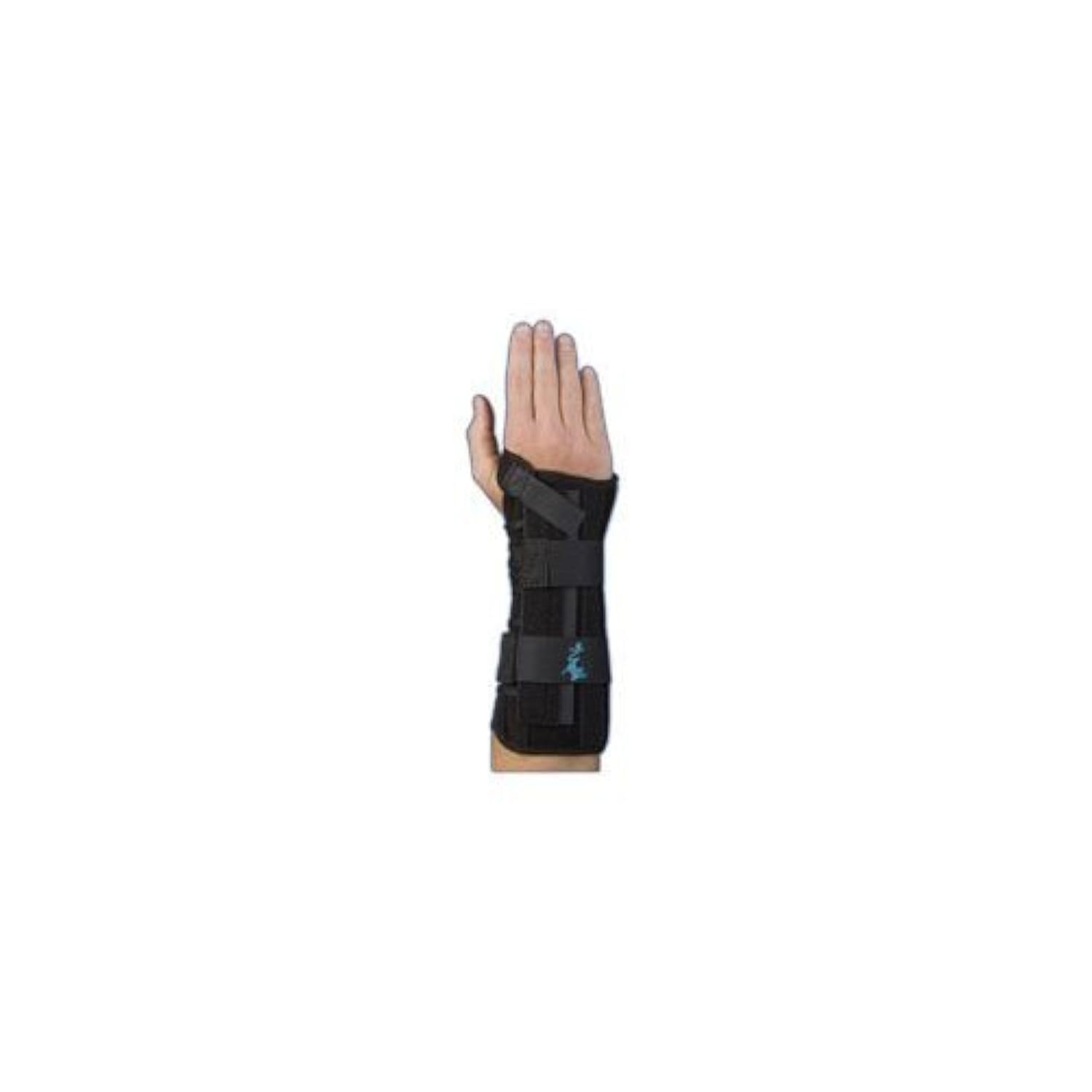 Med Spec Wrist Lacer Support, 10.5" Black, Universal Right