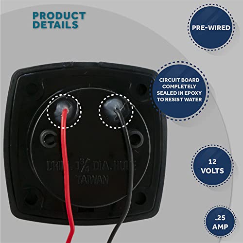 Five Oceans Led Companion Way Light, Marine Courtesy Lights, Square Light For Boat Interior, Deck, Cockpit, Cool White Led, For Pontoon, Fishing Boat, Bass Boat, Yacht, Sailboat, Rvs, Caravan - Fo2313 #TOP2