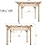 10x10 Ft Cedar Wood Pergola with Retractable Oxford Fabric Canopy, Backyard Discovery Pergola Use Solid Structure - Weather Resistant Rot Proof Pergolas for Patios, Deck, Garden Outdoor