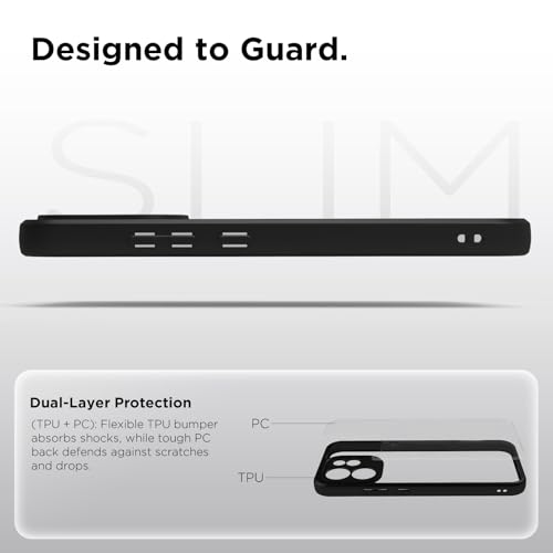 Image of RIGGEAR Shockproof Sleek Hybrid Armor Back Cover Case for Oppo Reno15 Pro Mini, Reno 15 Pro Mini 5G (Clear PC + Black TPU Bumper)