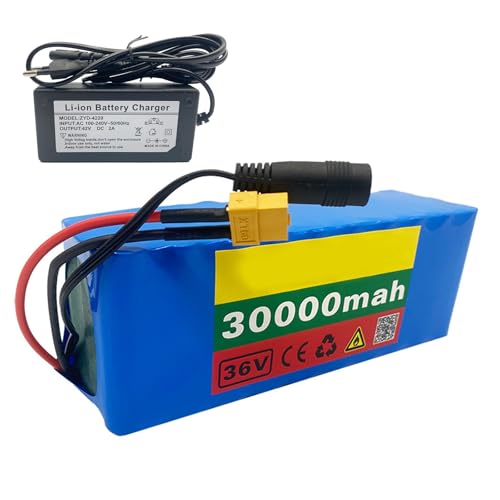 Batterie lithium 36V 30Ah 10S3P XT90 pour kit vélo électrique 1000W