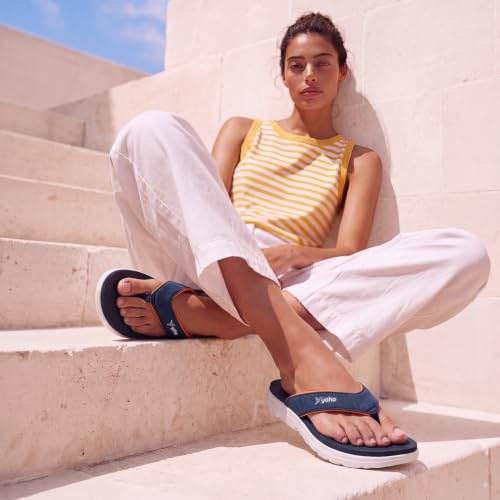 Image of YOHO Fauna 002 V-Strap Slippers for Women | Lightweight EVA Comfort | Platform Sole | Breathable Fabric Upper | Shock Absorption | Water-Resistant | Easy to Style