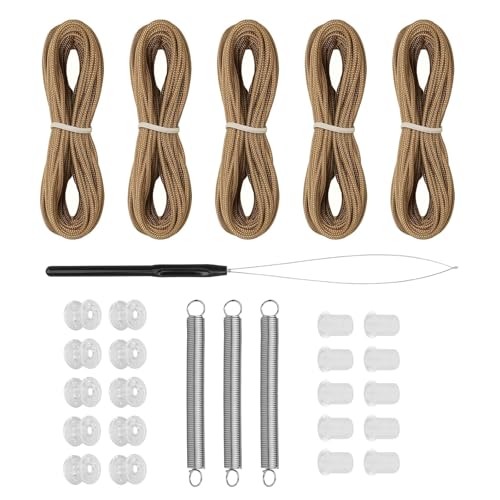 Persianas de repuesto plisadas para ventanas de RV y tragaluces, kit de reparación marrón