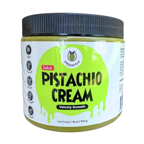 Peppertux Pistachio Cream 18 Ounce Jar