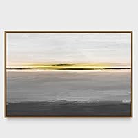 Framed Canvas Wall Art Abstract Seascape Canvas Prints Home Artwork Decoration for Living Room,Bedroom - 16x24 inches