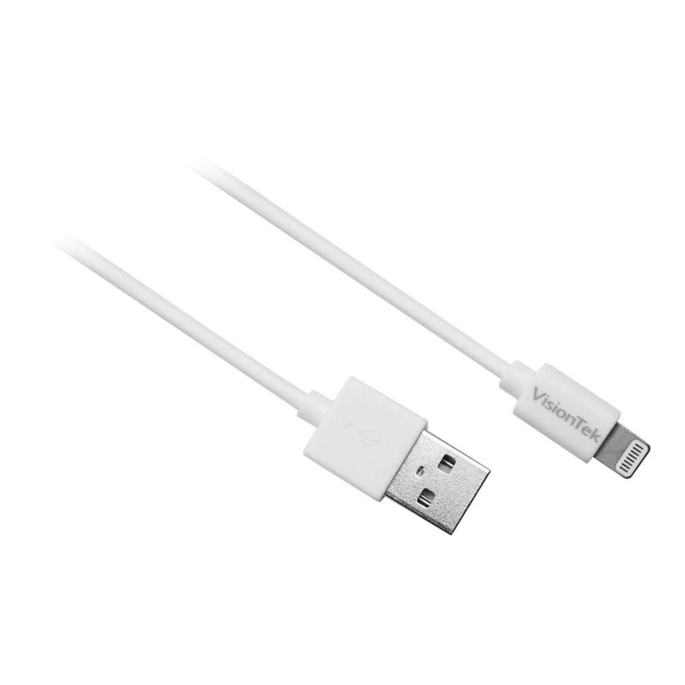 Câble Lightning vers USB VisionTek long flexible blanc de 2m - 2