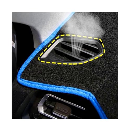 Funda para salpicadero VW Passat B8 2016-2018 alfombrilla azul antideslizante