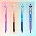 WRITECH Multi Colored Gel Pens: 0.5mm 2 in 1 Assorted Color Ink Fine Point Tip Aesthetic Retractable Pen Smooth Writing No Bleed For Journaling Coloring Drawing 8ct