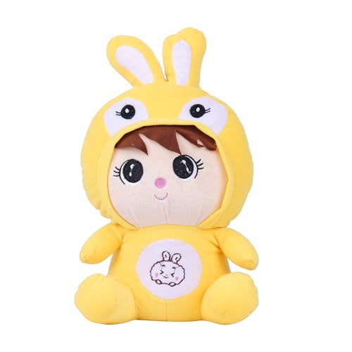 BESTIES Soft Toy for Kids Bunny Plush Toys Gift Babies Cuddly Animal Stuffed Cute Teddy Bear Plushie Safe & Huggable Gifts for Toddlers, Boys & Girls (Bunny Yellow 28 cm)