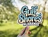 Retro Gulf Shores Vinyl Sticker - Set of 2 Weatherproof Decals for Cars, Laptops, Water Bottle, Scrapbooking. (5.5") #1