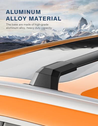 Image of 300lbs Roof Rack Cross Bars Compatible with 2023-2026 Honda CRV CR-V & CRV Sport Hybrid, All-Metal Heavy Duty Aluminum Crossbar Luggage Racks Roof Rails Rooftop Carrier Cargo Black