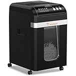 Bonsaii 200-Sheet Auto-Feed Shredder, P-4 Micro-Cut, 60-Min Continuous Run, 31L Bin, Heavy-Duty Low Noise Shredder with 12pcs Lubricant Sheets for Office Use, C283-A