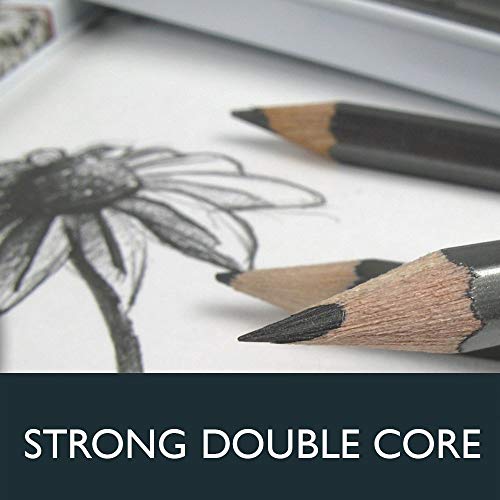 Derwent Graphic Drawing Pencils, Medium, Metal Tin, 12 Count (34214) #TOP4