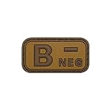 B Neg 3D Rubber Emblem Blutgruppe Plus Aufnäher Tropen Sand Patch Uk Armee Ranger 5x2,5cm #20482