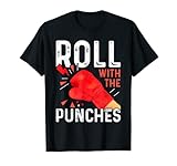 Roll With The Punches Funny Boxing Coach Training Gift T-Shirt