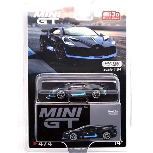 Bugatti Divo Présentation 1:64 MINI GT Idée Cadeau Collectionneur