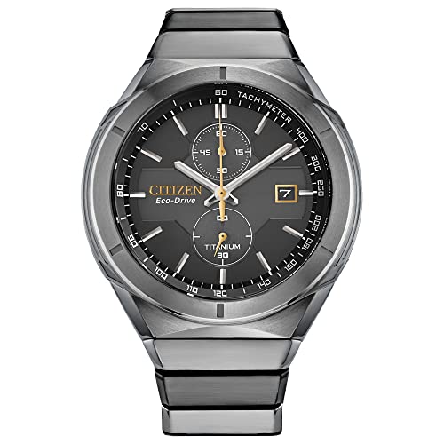 Image of Citizen Men's Eco-Drive Sport Luxury Armor Watch in Super Titanium, Black Dial (Model: CA7058-55E)