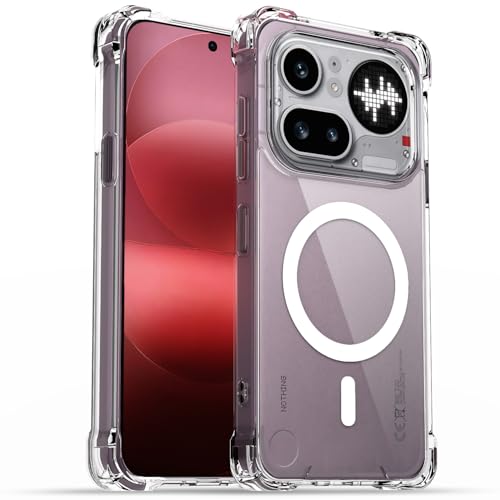 Image of Pikkme Back Cover for Nothing Phone 4a Pro 5G Mag-Safe Shockproof PC + TPU | Protective Case Magnetic Support | Bumper Case (Transparent Mag-Safe)