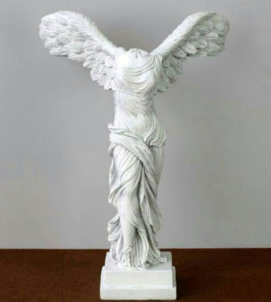 新品のサモトラケのニケ像石膏像デッサンオブジェインテリア=