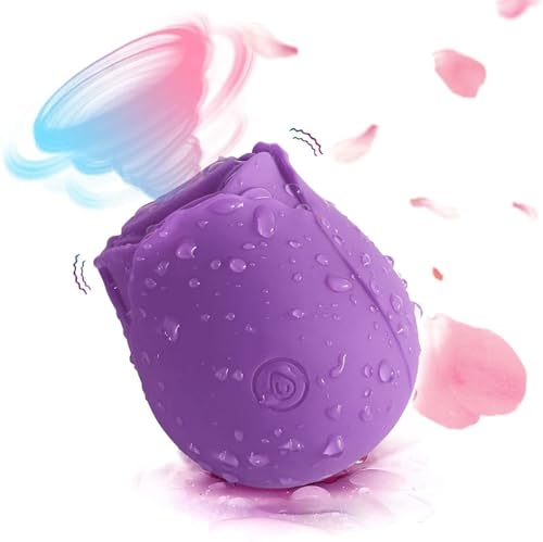 Roses Toy 2025 New Enhanced Clitioral Sucker Powerful Womens Viboators Rose Viboatorr Waterproof Flower Vibration The Rose Adult Toy for Women 10 Speeds Couple Games Adult HY56 (purple1)