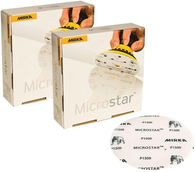 Part Synergy Replacement for Microstar 5 in Film-Backed Grip Disc 1500 Grit 50 Discs - Direct Fit - Sold Individually