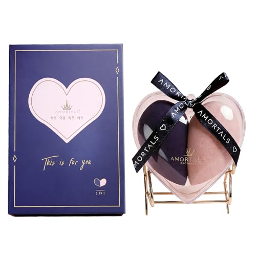 2-Piece Heart Sponge Kit With Holder