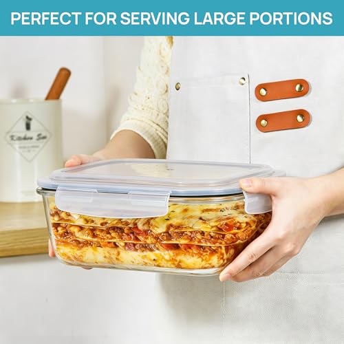 Image of Vtopmart 1Pack 2260ml /76.4oz Extra Large Glass Storage Container with Lid