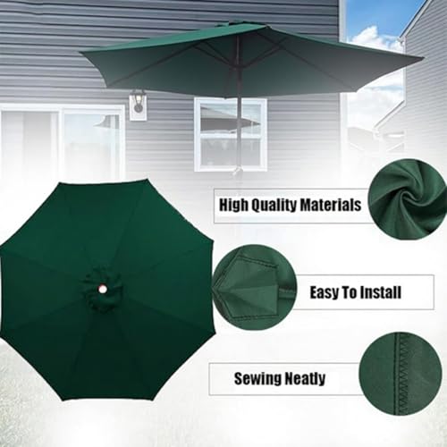 Toile pour parasol de terrasse gris 3.5m idéale pour les repas d'été