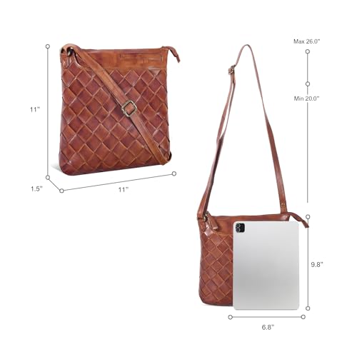 Image of Leather Crossbody Bags for Women - Ladies Sling Handbags - Medium Cross body Purses Handbags - Purses For Women