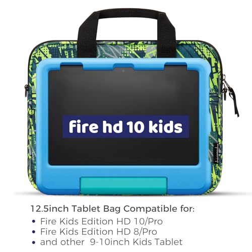 Image of Choco Mocha Kids Tablet Bag Fire HD 8 10 Tablet Carrying Case