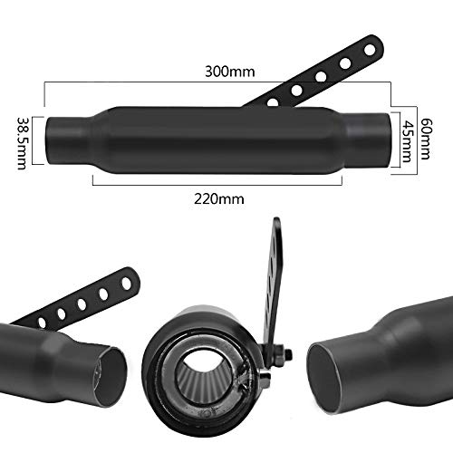 Escape Cafe Racer VT para Moto Custom Negro CB6494