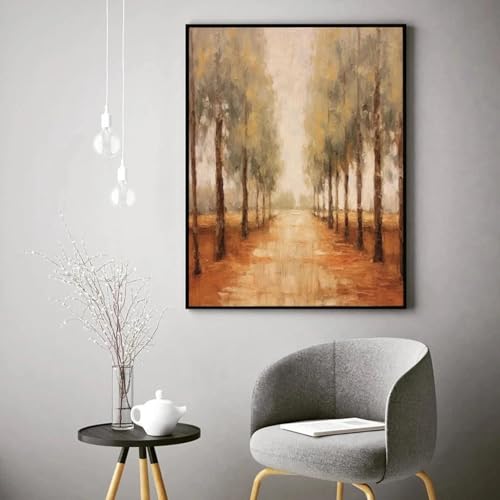 Peinture sur toile colorée lianyibo affiche paysage campagne française vintage 60x80