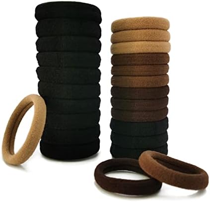 Yedtreg Hair Bobbles for Women, 30 Pack Soft Hair Ties No Damage,...