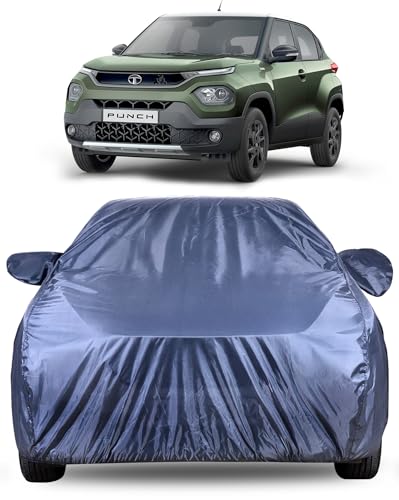 Image of Autofact Premium Car Cover for Tata Punch | All Weather Water-Resistant Full Body Car Cover | Light-Weight Triple-Stitched Outdoor Shield with UV Protection, Dustproof & Heat-Resistant