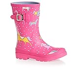 Joules JNR Girls Welly Rain Boot (Toddler/Little Kid/Big Kid)