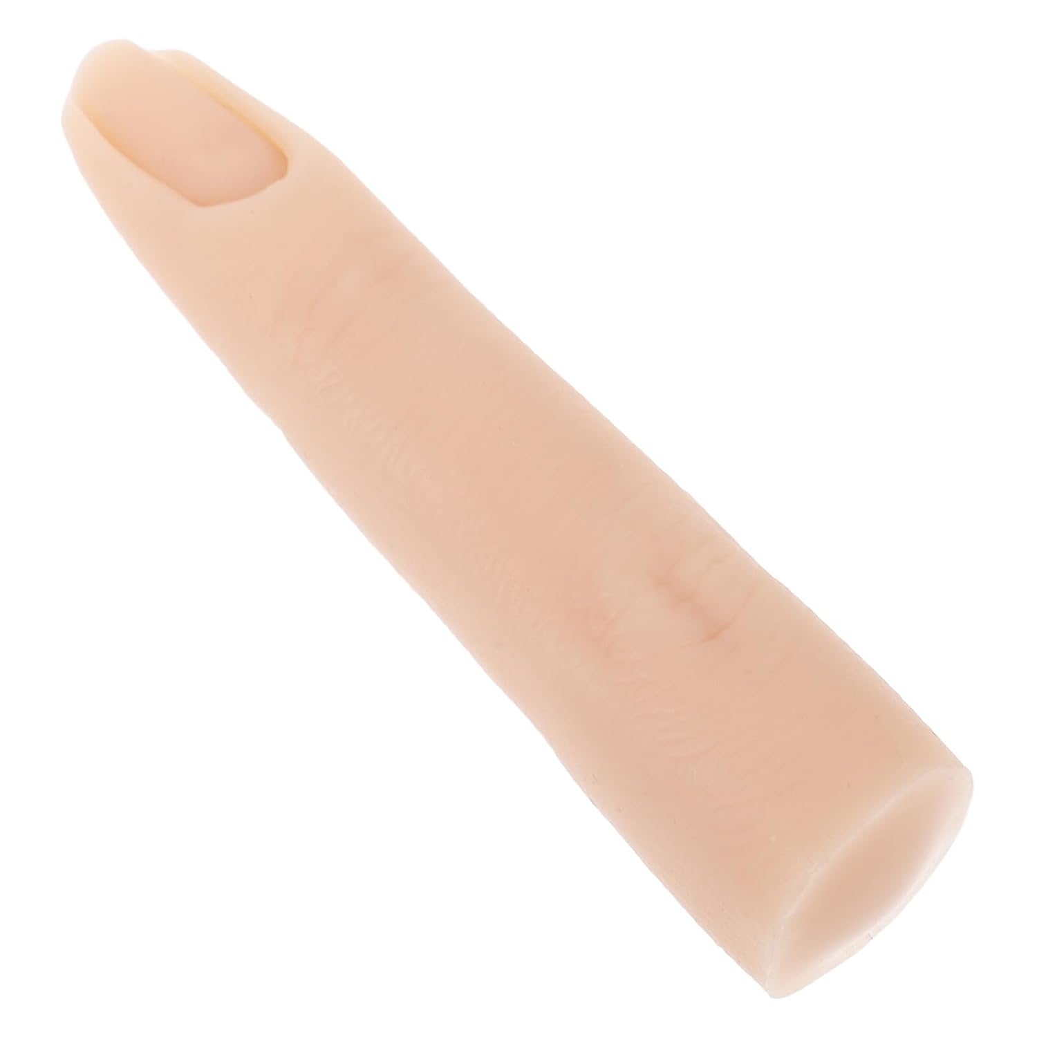 Silicone Practice Finger for Acrylic Nails Reusable Bendable Fake Fingernail Training Hand Model for Manicure Nail Art Practice with Realistic Texture and Flexible Joints