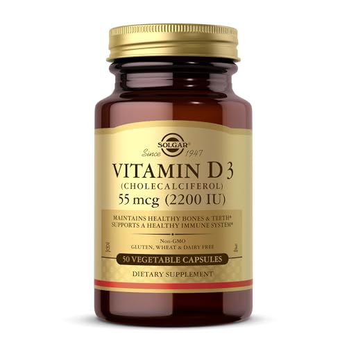 Solgar Vitamin D3 55 µg (2200 IU) - 50 Veg Capsules