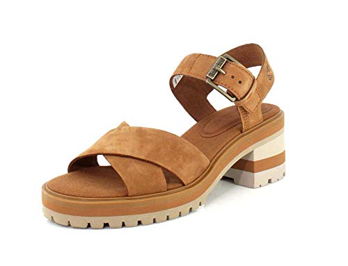Timberland Violet Marsh Cross Band Sandal - Women's Rust Nubuck, 8.5