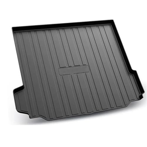 Tapis de coffre voiture pour BMW X5 E70 2008-2013 en simili cuir noir