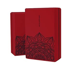 LaiEr Yoga Block (Set of 2) 9″x6″x3″ High Density EVA Foam Brick, Non-Slip Surface Soft and Light for Yoga, Pilates, Meditation