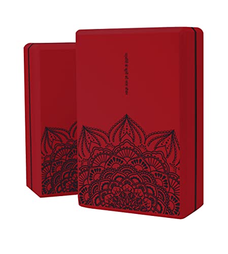 LaiEr Yoga Blöcke (Set von 2) 9'x6'x3' High Density EVA Schaum...