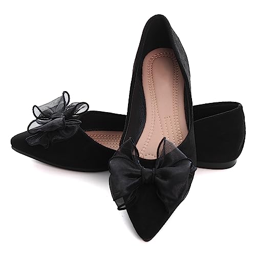 Image of Dear Time Women's Ballet Flats Dress Ballet Shoes Slip on for Office Work Comfortable Shoes