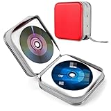 ATEK 40-Disc CD/DVD Wallet – Red Portable CD/Blu-ray Holder, Hard Plastic Case, Scratch-Resistant & Dustproof Disc Organizer for Car, Office & Home Storage - Image 3