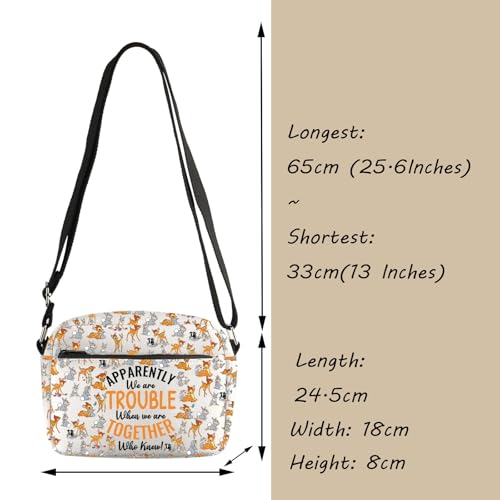 TGBJE Deer and Thumper Crossbody Bag Cartoon Movie Characters Gift Deer Fans Gifts Bunny Lover Grocery Bag2