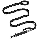 OutdoorMaster Bungee Dog Leash, Heavy Duty Dog Leash with Shock Absorption, 2 Padded Handles...