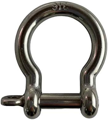 Marine Grade Stainless Steel 316 Bow Shackle with Locking Pin